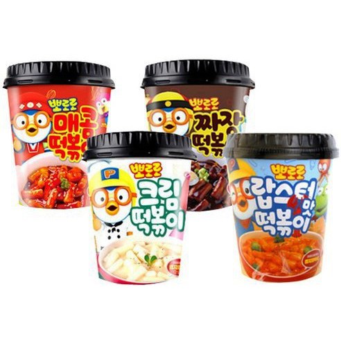 Pororo Tteokbokki Cup 3 flavors | Shopee Philippines