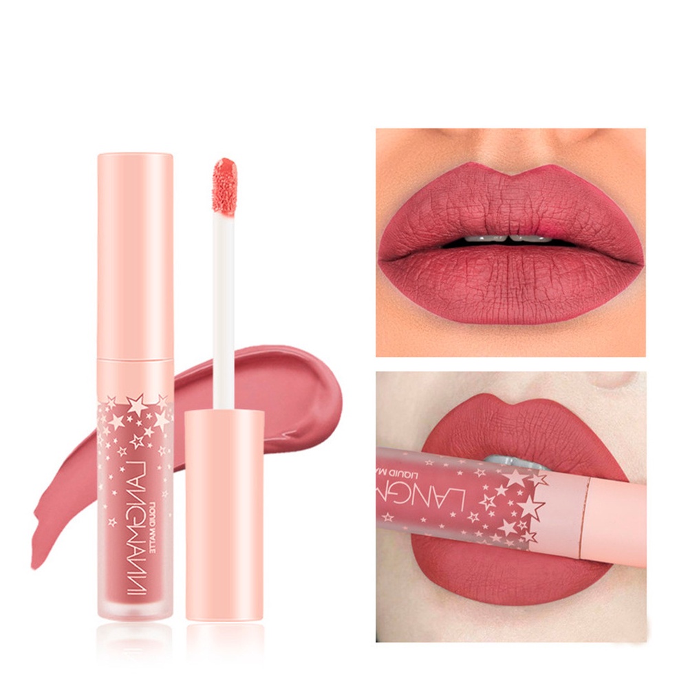 Fashion Lipstick Cosmetics Women Sexy Waterproof Lips Matte Lasting Lip ...