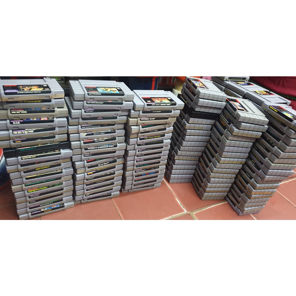 1 Original Super Nintendo (SNES) Game Cartridges Shopee Philippines