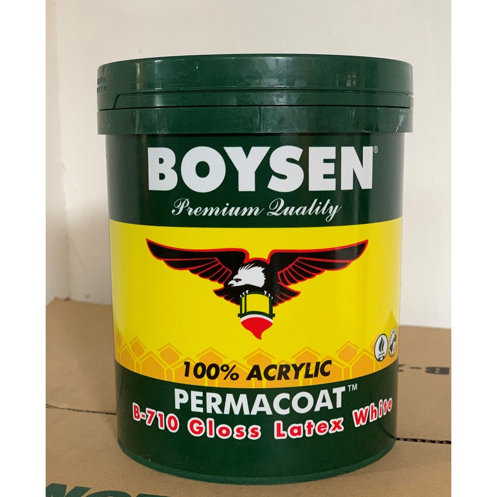 Boysen Permacoat Gloss Latex White B-710 1 Liter Paint | Shopee Philippines