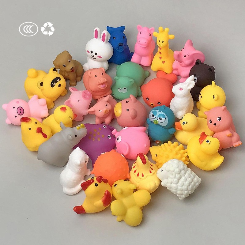 Cute Animal Doll Bath Toys Baby Water 