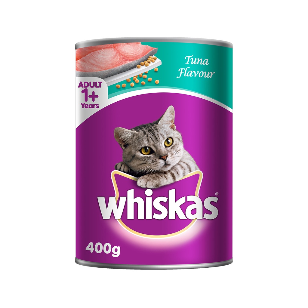 WHISKAS Wet Food for Cat – Canned Cat Food in Tuna and Ocean Fish Flavor (2-Pack), 400g. #9
