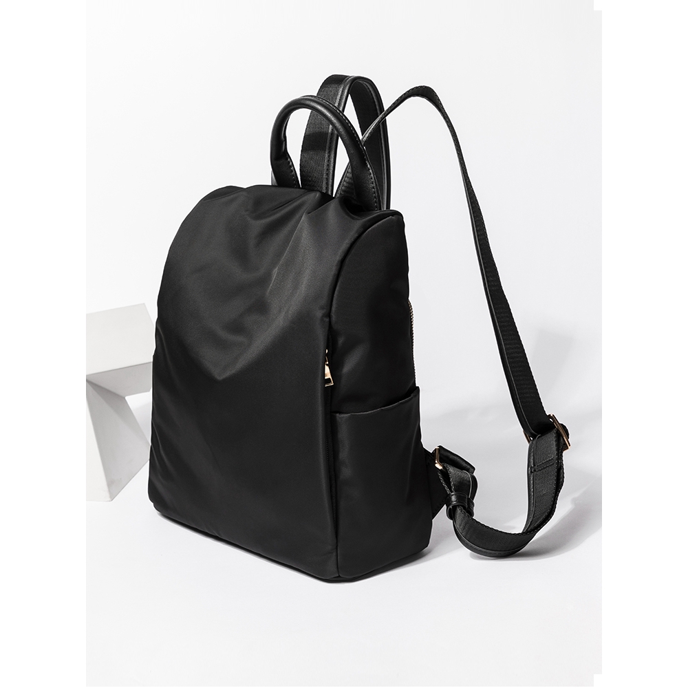 muji black backpack