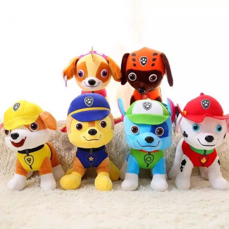 paw patrol soft toys set