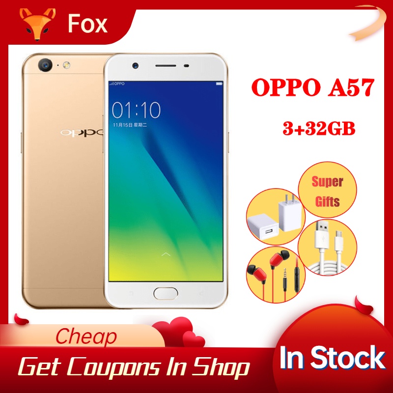 Oppo A57 32gb 3gb 4g Lte Fingerprint Global Rom Cellphone Mobile Phone 2 145