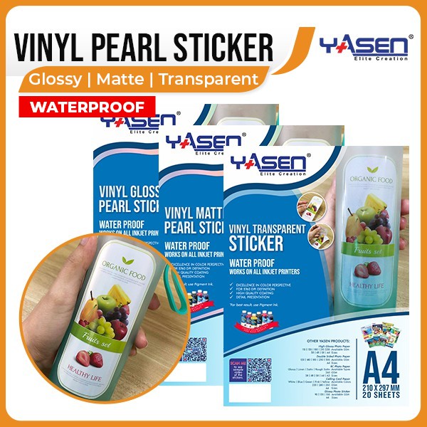 sticker waterproof paper