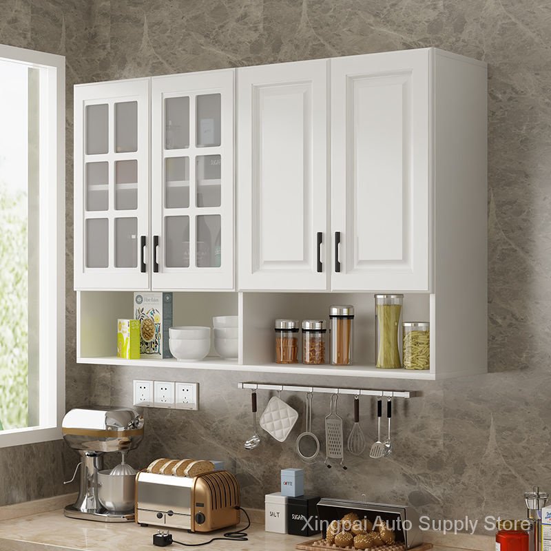 European Style Simple Kitchen Hanging Cabinet Wall Cabinet Wall Mounted Locker Balcony Wall Hanging Cabinet Bathroom Top Cabinet Customization Shopee Philippines