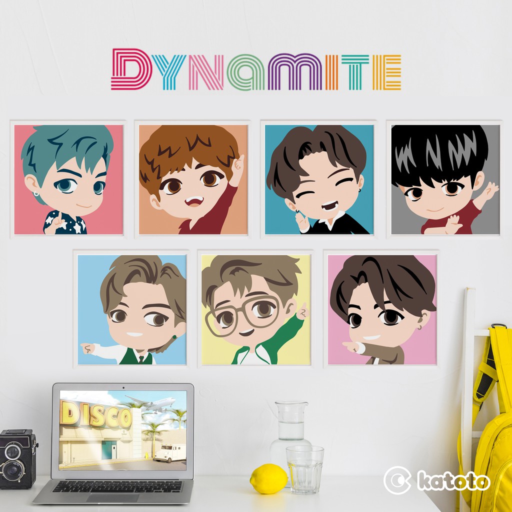 Bts Tiny Tan Dynamite Paint By Numbers Rm Jin Suga JHope Jimin V Jung