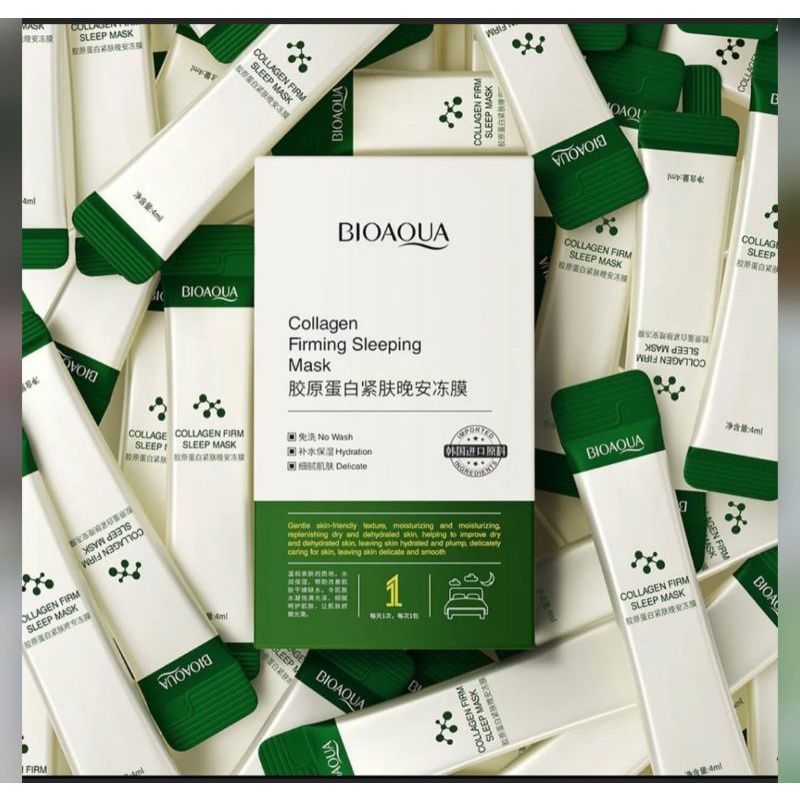 12 Box BIOAQUA Collagen Sleeping Mask Shopee Philippines