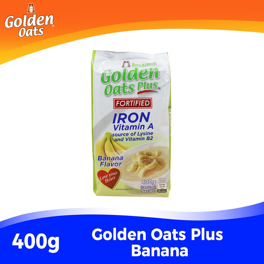 GOLDEN OATS Plus Fortified Vitamin A with Iron and LysineBanana Flavor
