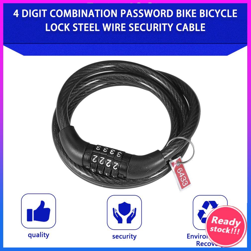 4 digit bike lock combination