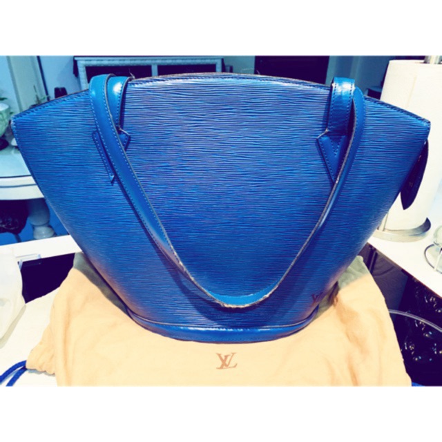 COD LV BAG - Authentic Louis Vuitton St., Toledo Blue Epi Leather | Shopee Philippines