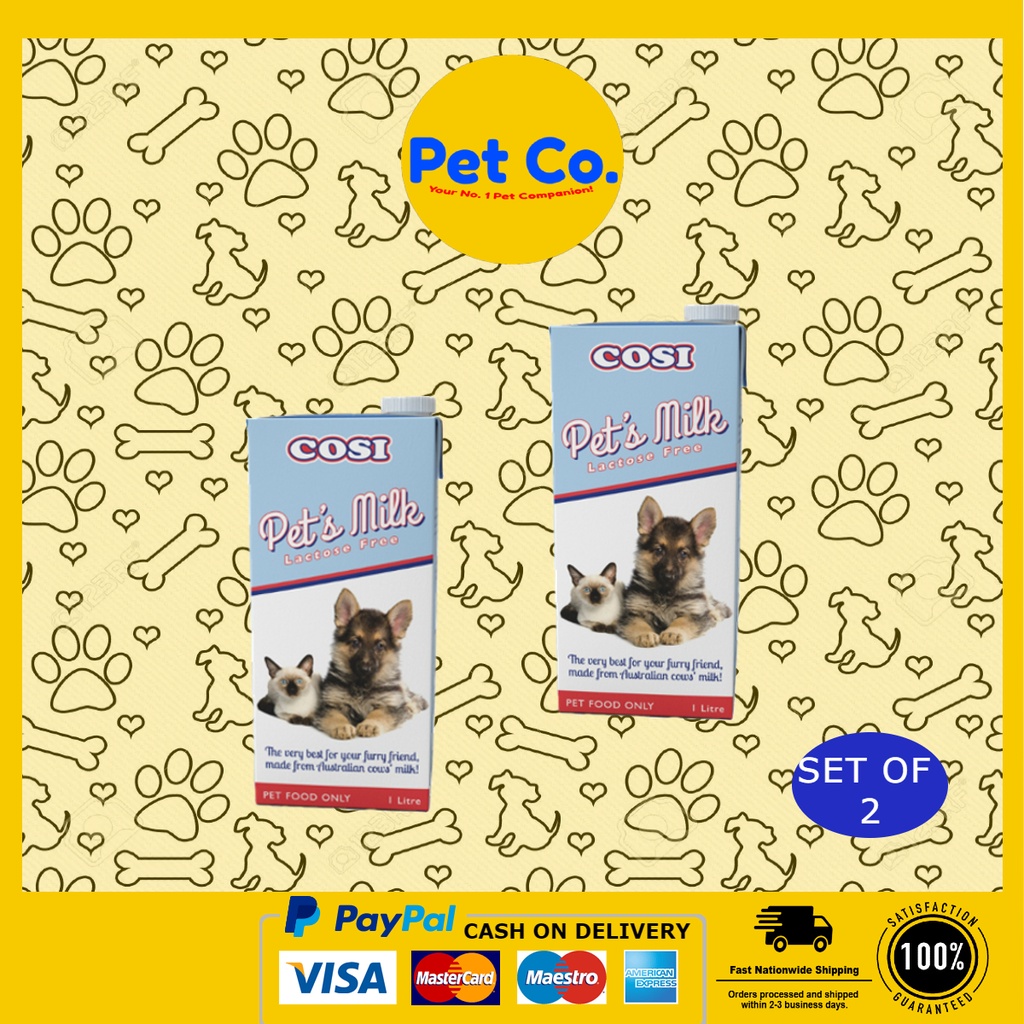 Cosi Pets Milk Lactose Free For Dogs and Cats 1L (SETOF2) Shopee