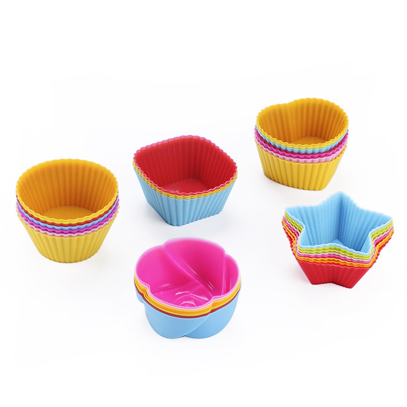 Cupcake Molder【multiple Shapes】cakes Puto Molding Flower Star Round 