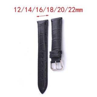 Watchband Soft Calf Genuine Leather Watch Strap 12/14/16/18/20/22mm High Quality Watch Band Accessories Wristband #5