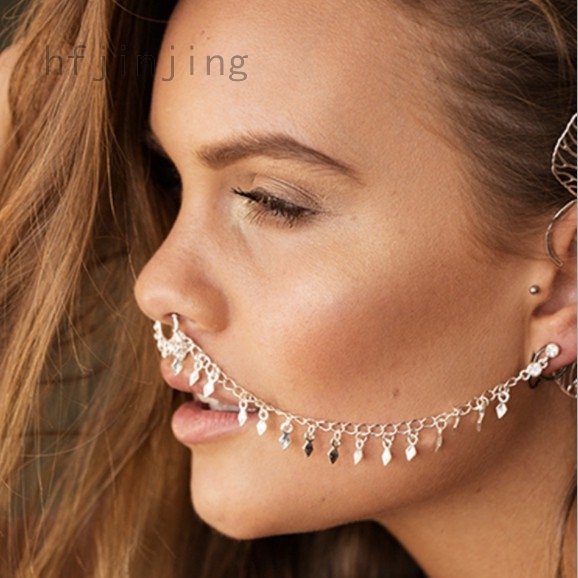 fake nose to ear chain