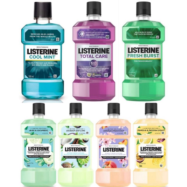 Listerine Mouthwash 500ml/250ml/100ml | Shopee Philippines