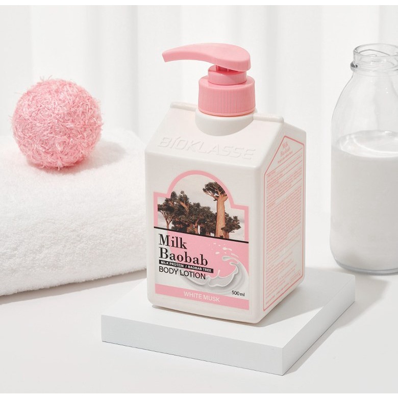 Bioklasse Milk Baobab Body Lotion 500ml White Musk