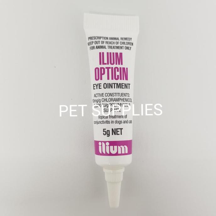 Special Drug Antibiotic Ointment Dog Cat, ILLIUM OPTICIN (5 gr