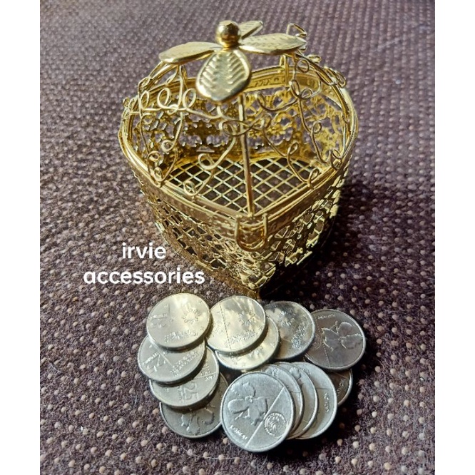 Wedding arrhae/arras with coins (Gold/Silver) | Shopee Philippines