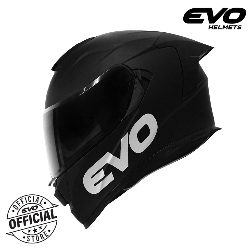 Evo Gt Pro Plain Full Face Dual Visor Helmet Shopee Philippines