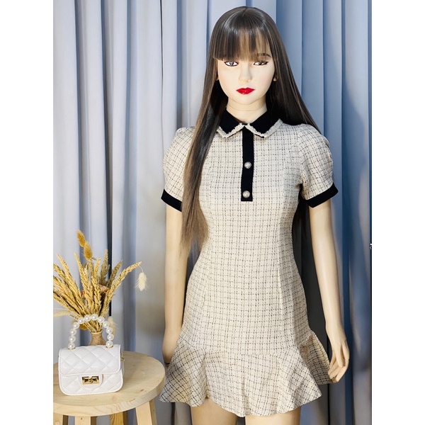 tweed dress korean