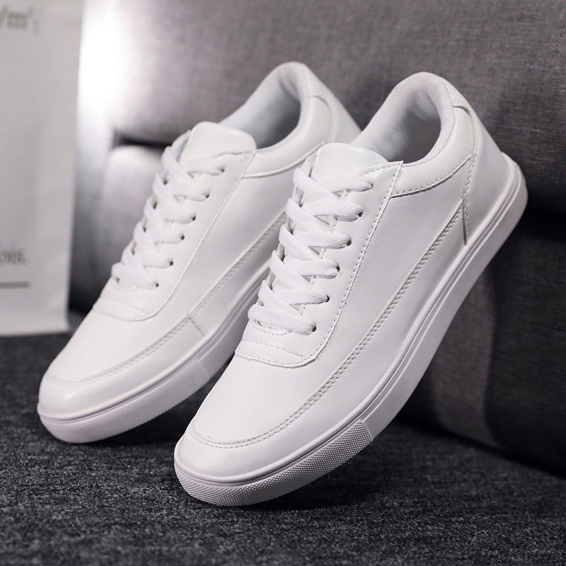 white low cut sneakers