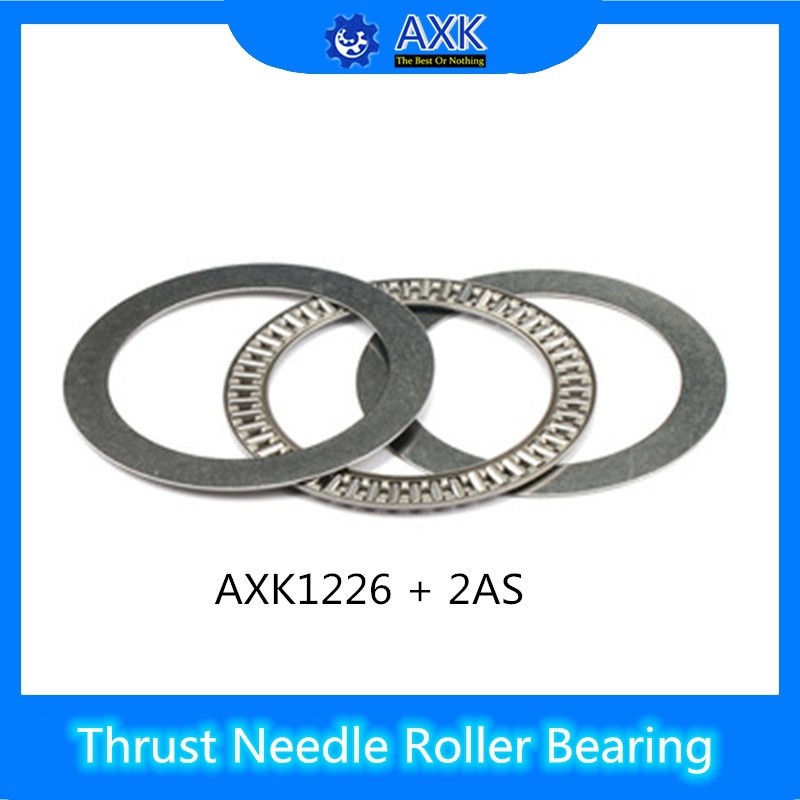 AXK1101 889101 NTB1226 Bearings 12x26x4mm 10 Pcs KHJK Durable Flexible AXK1226 2AS Thrust Needle Roller Bearing AXK Series with 2 AS1226 Washers 
