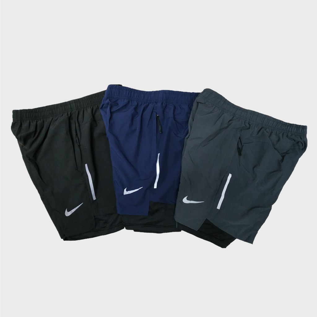 running shorts with cycling shorts