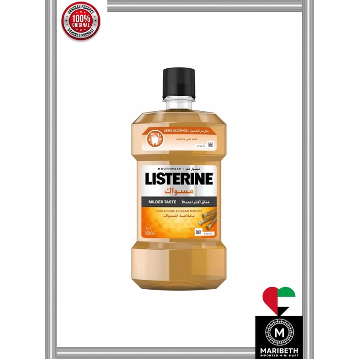Listerine Mouthwash Milder Taste Miswak 250ml (SALE!!! SALE