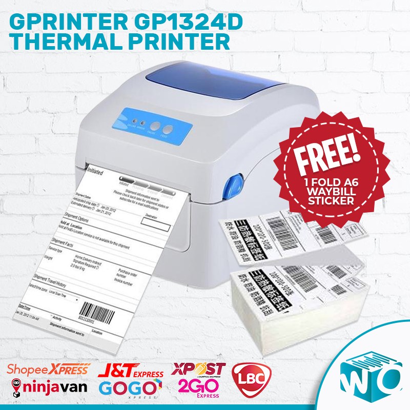 Thermal Printer Gprinter GP1324D Waybill Printer A6 Barcode Label