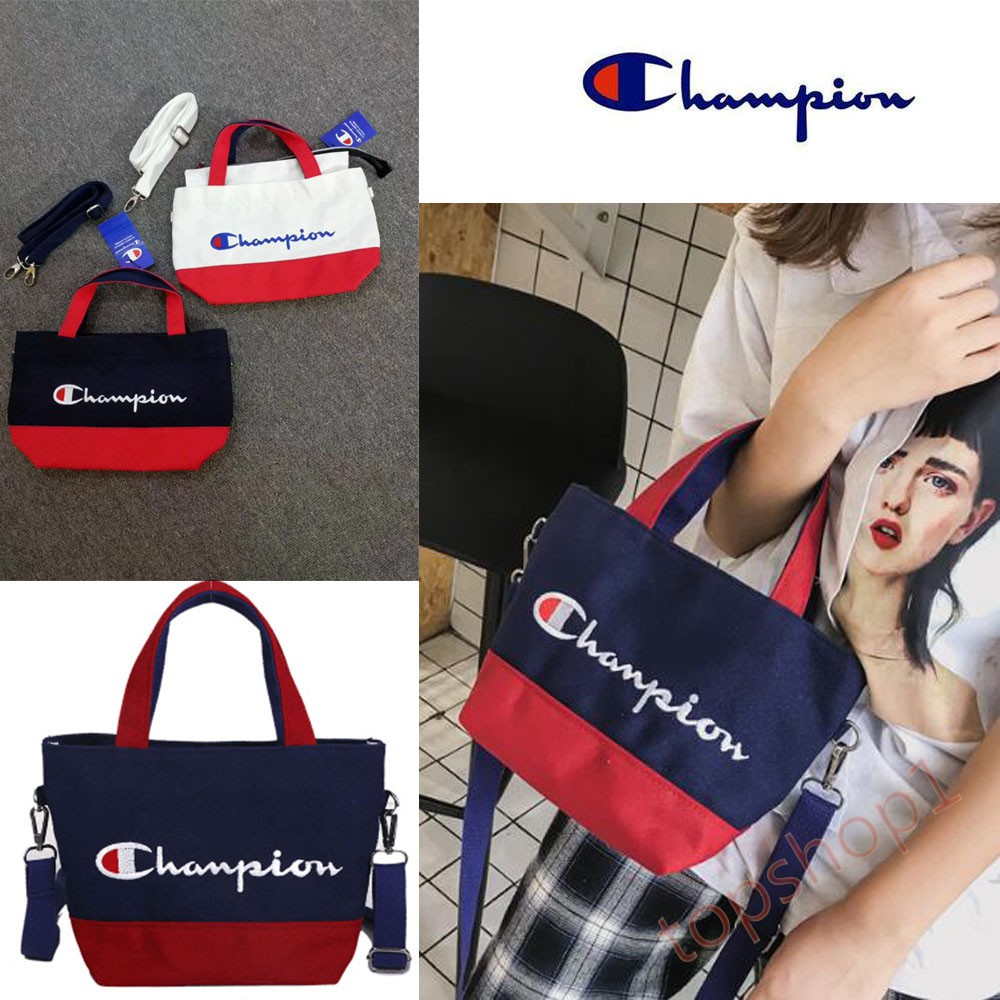 champion tartan sling bag