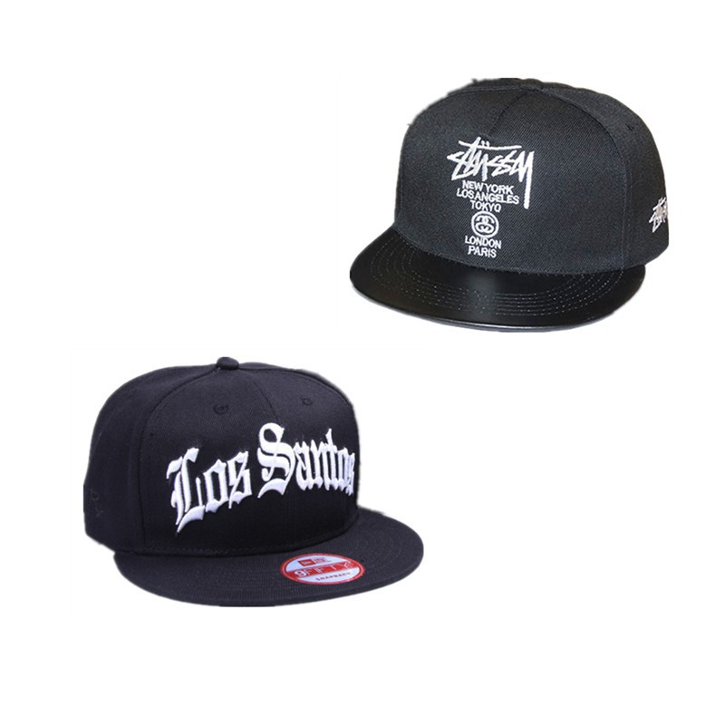 Stussy Black letters Hat female cap soft top version ins wild washed ...