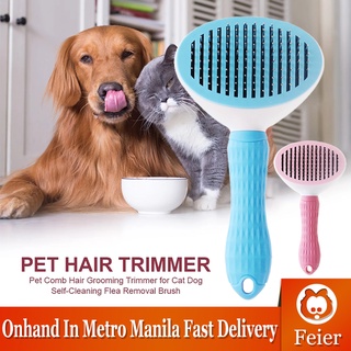 【Ready stock】Cat Pet Hair Brush For Fur Dog Shedding Comb Brush Pet Cleaning Grooming Supplies Tool