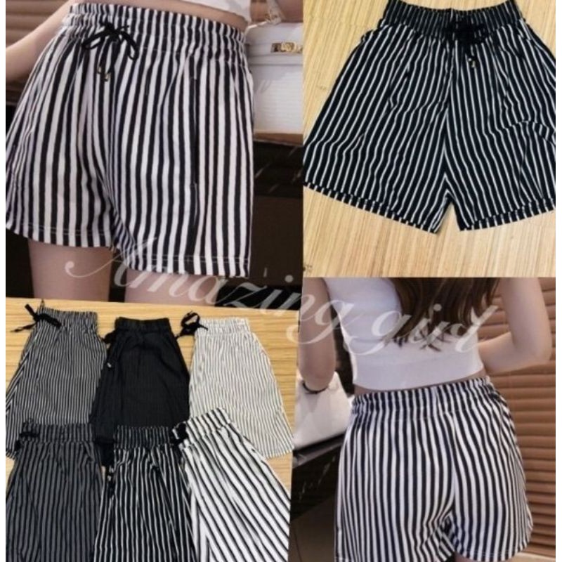 womens high waisted cotton shorts
