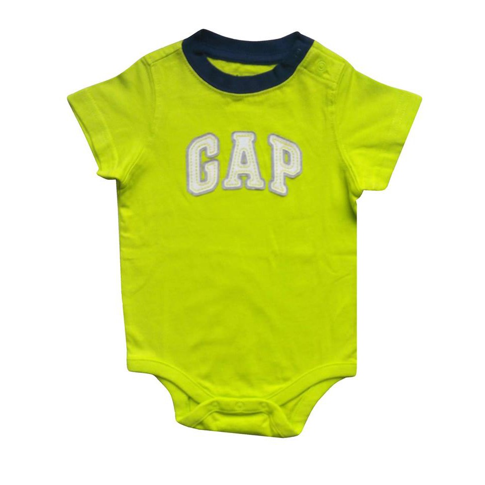 green baby bodysuit