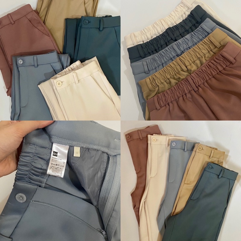 GU High Waist Trousers | Authentic Overruns | Shopee Philippines