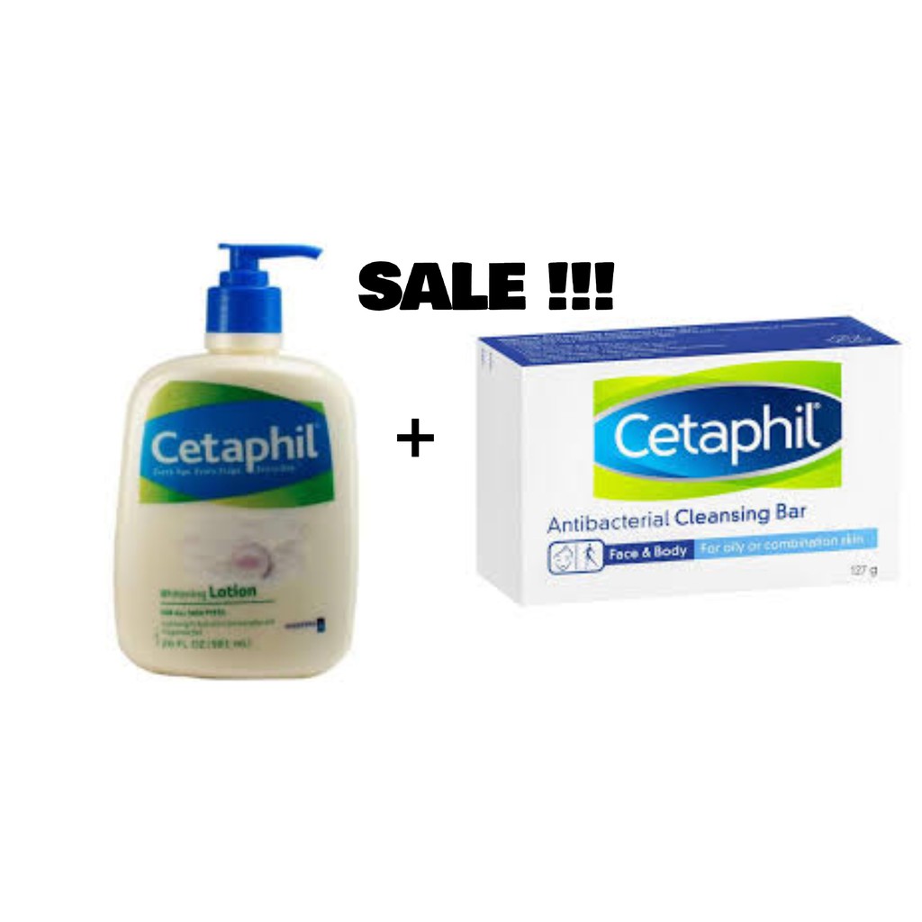 Cetaphil Whitening Lotion 591ml + Cetaphil Soap Bar 127g ...