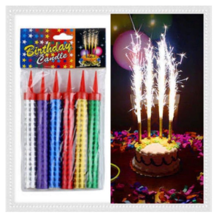 Birthday Cake Sparklers Party Sparkling Candles High Quality Wedding 18 Pack Cake Toppers Home Garden
