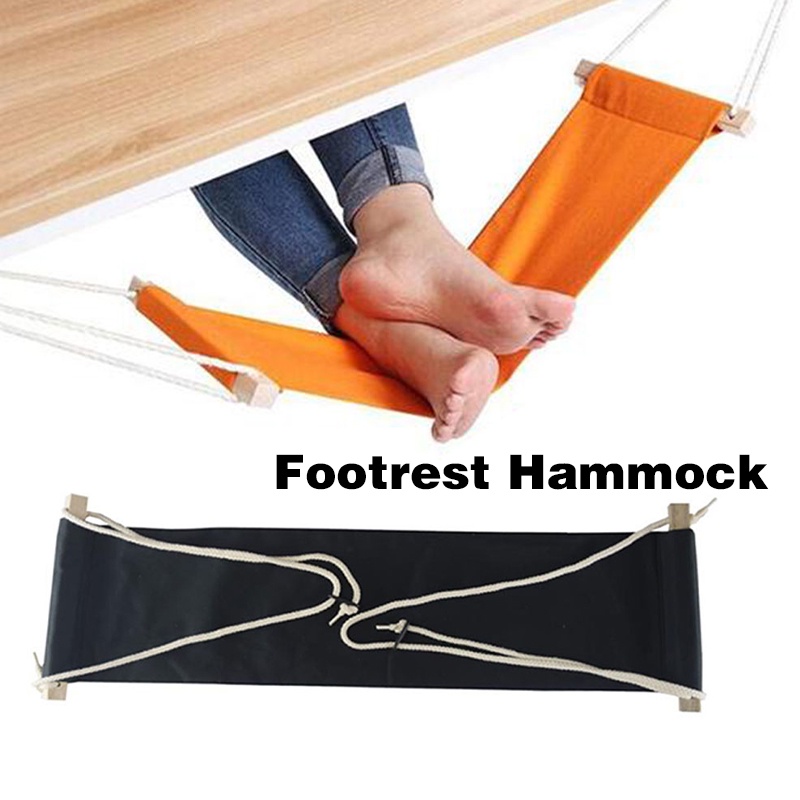 Foot Hammock Under Desk Adjustable Desk Foot Rest Hammock Relaxing Home Office Foot Rest Swing