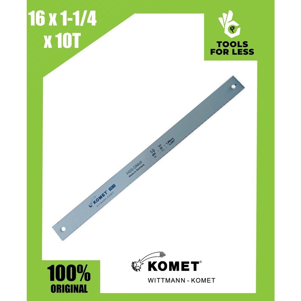 Komet 16 x 11/4 x 10T HSSDMo5 Power Hacksaw Blade Made in Germany