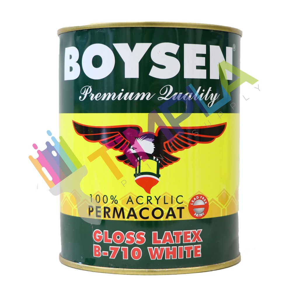 BOYSEN Permacoat B710 Gloss Latex [WHITE] 4L Shopee Philippines