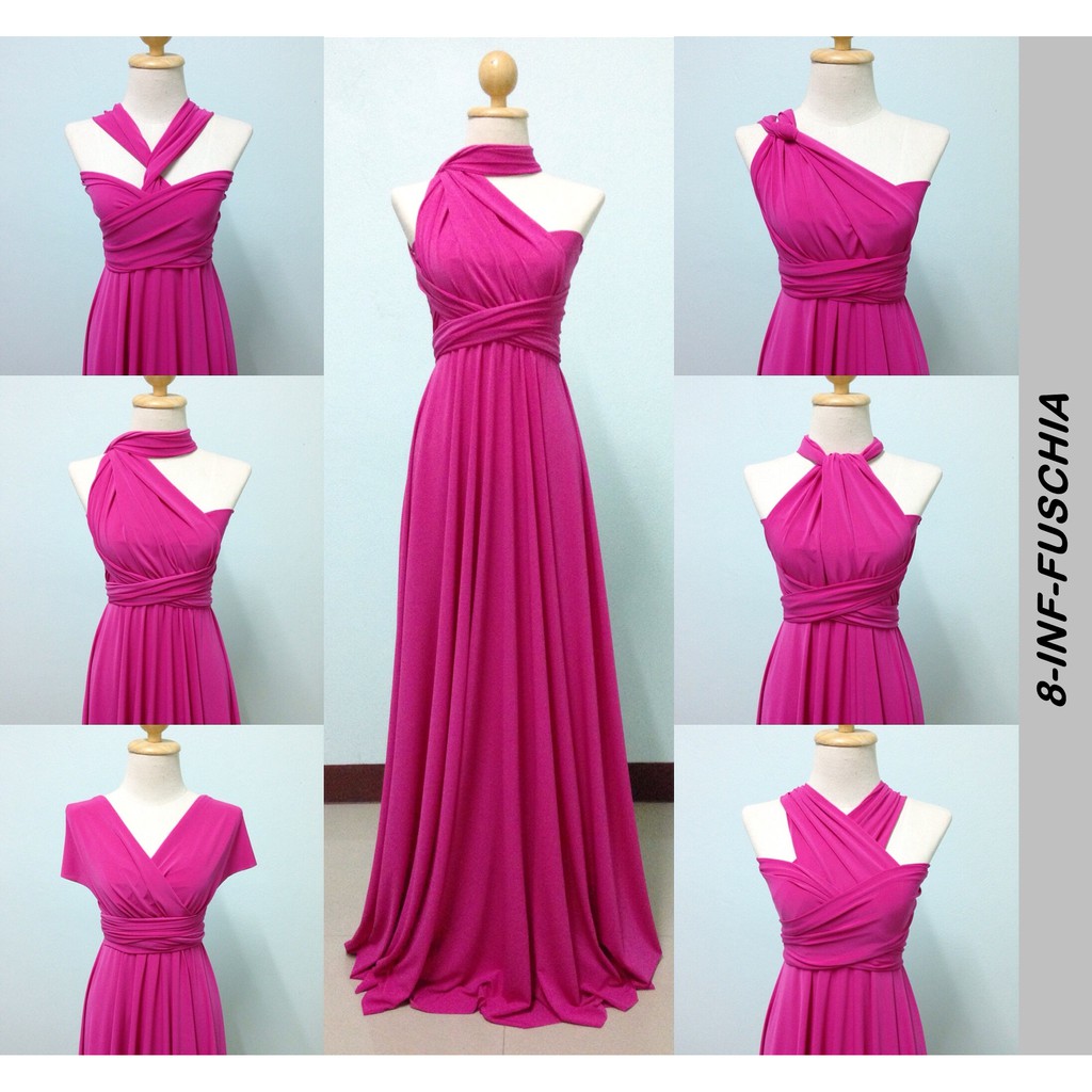 infinity dress pink