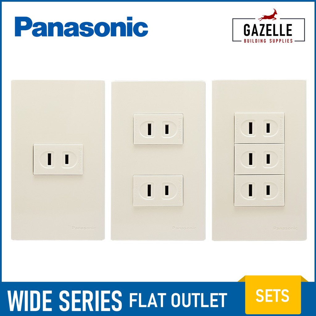 Panasonic Wide Series Flat Outlets Shopee Philippines
