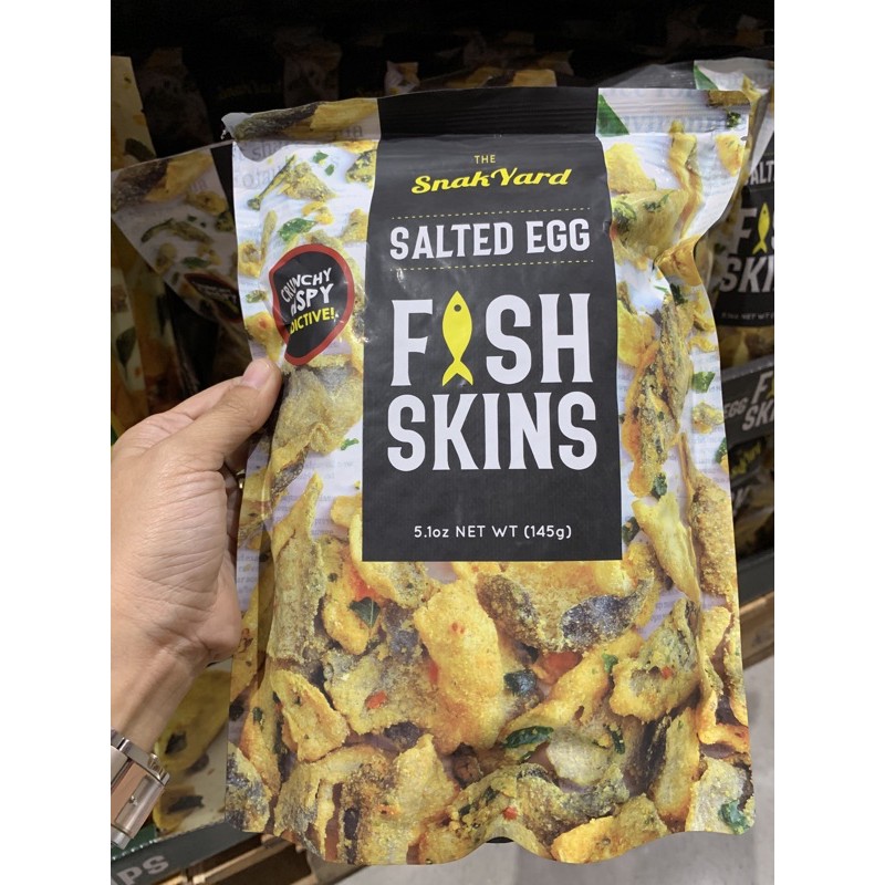 The Snak Yard Salted Egg Fish Skins 145g Shopee Philippines