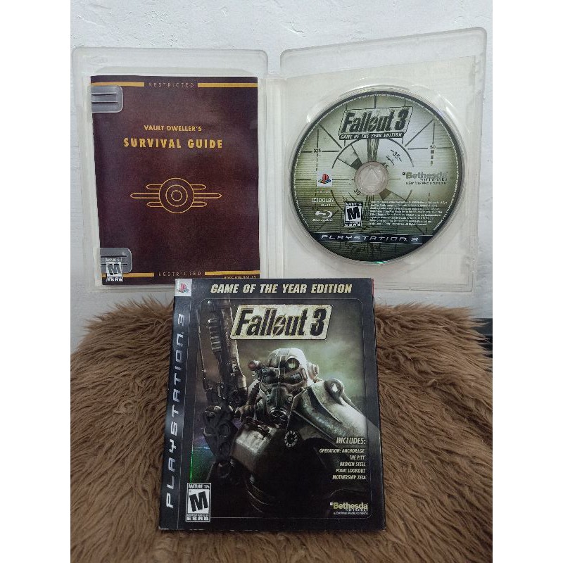 Ps3 Fallout 3 Goty Collectors Edition Shopee Philippines