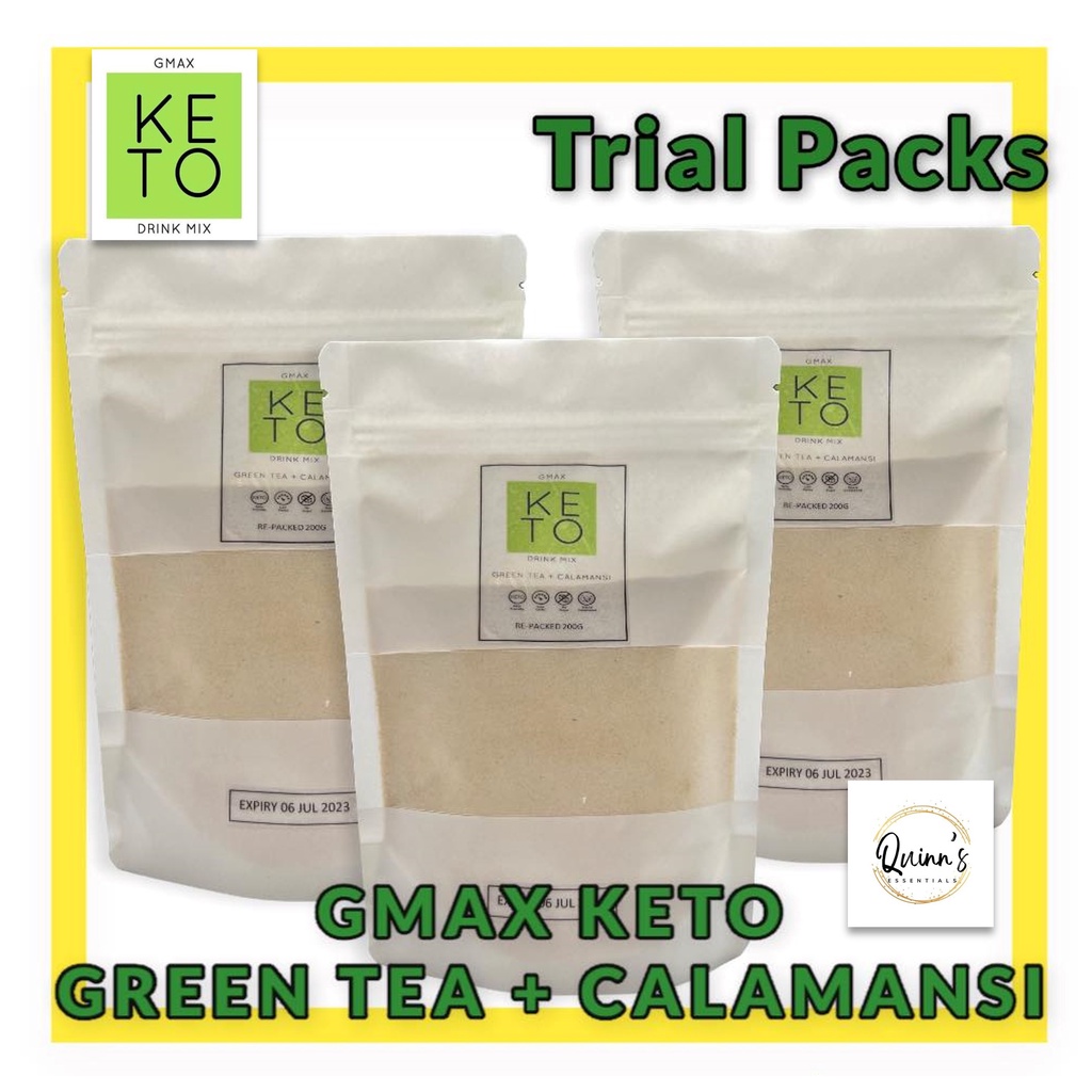 Gmax Keto Drink Mix Green Tea + Calamansi (REPACKED) | Shopee Philippines