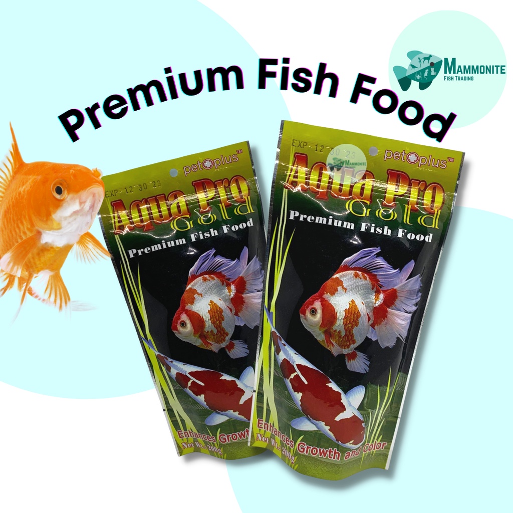 Aqua Pro Gold Premium Fish Food Growth Color Enhancer 150g 200g