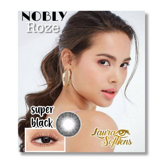 Sky Soul Softlens Nobly Roze Super Black Free Lenscase Shopee Philippines