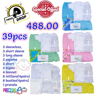 Newborn Set with Full colored Pajama and Short / baby clothes / baru baruan / precious babies